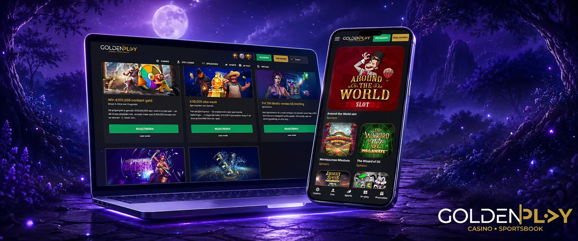 Golden Play mobiele browserervaring